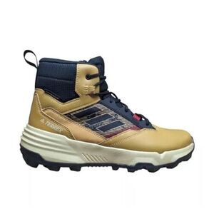 Adidas Terrex Unity Leather Mid GZ3970 Mens Size 10.5 Beige‎ Tone Hiking Shoes